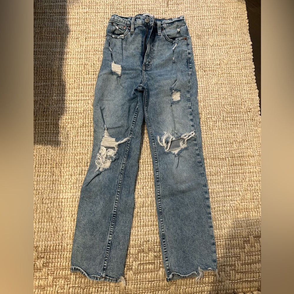 Abercrombie Ultra High Rise Ankle Straight - Size 24